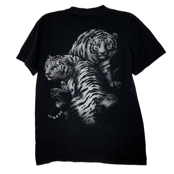 Snow Tiger Graphic Tee Shirt Size Medium Hot Rock - Picture 3 of 4